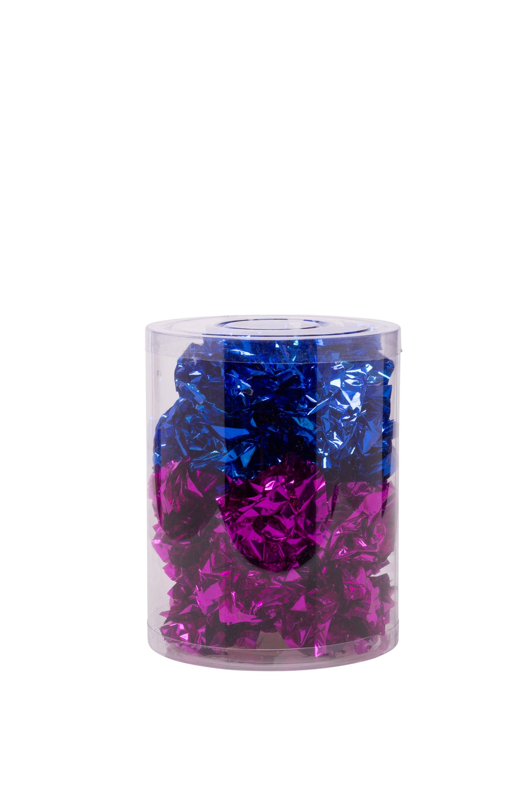 Balle en papier craquelant multicolore 8 cm pour chat (à l'unité)