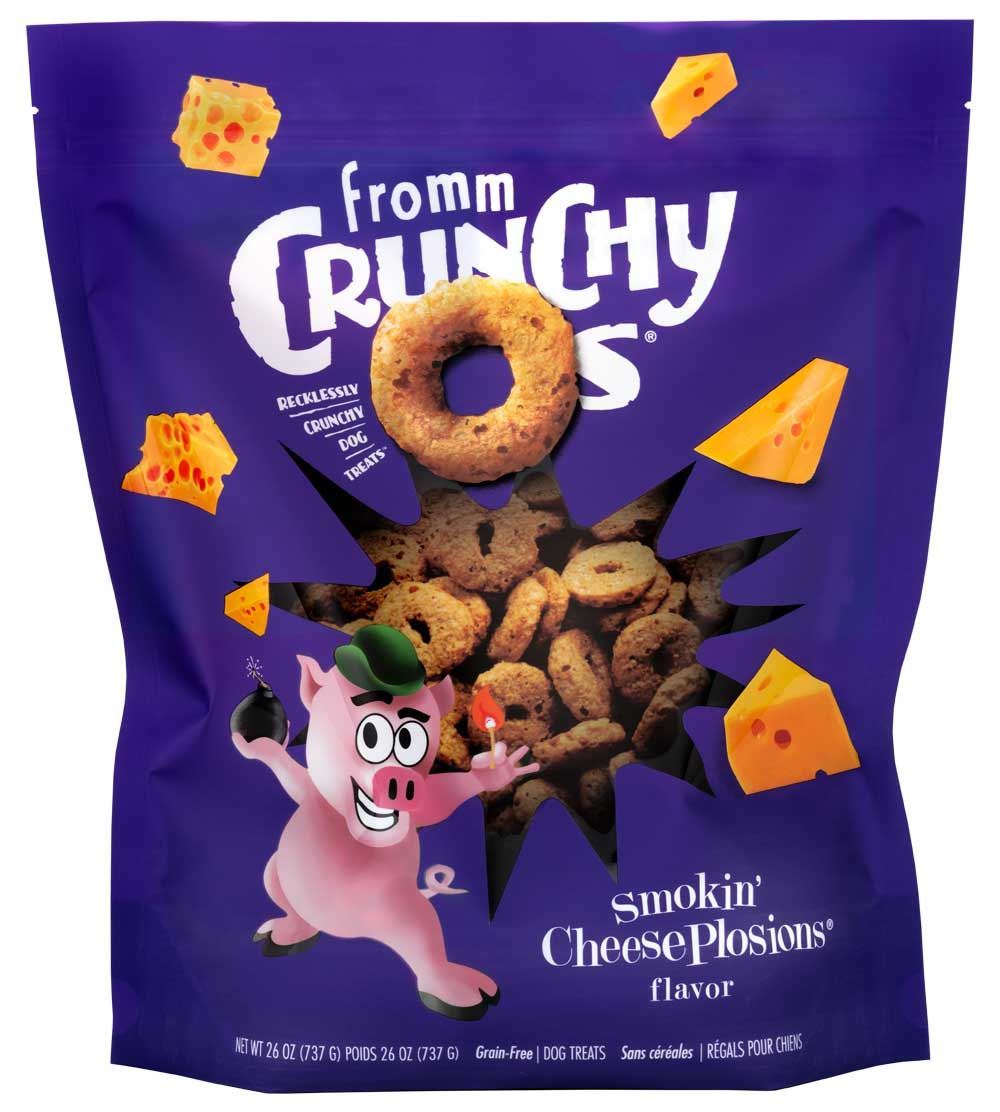 Crunchy O's Smokin' CheesePlosions fromage fumé - gâteries pour chien