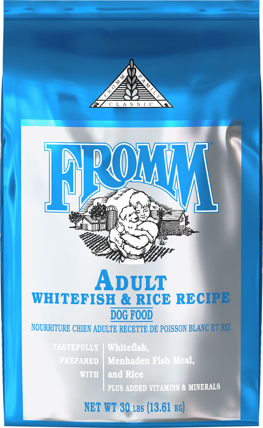 Classic adulte poisson blanc et riz - nourriture sèche pour chien