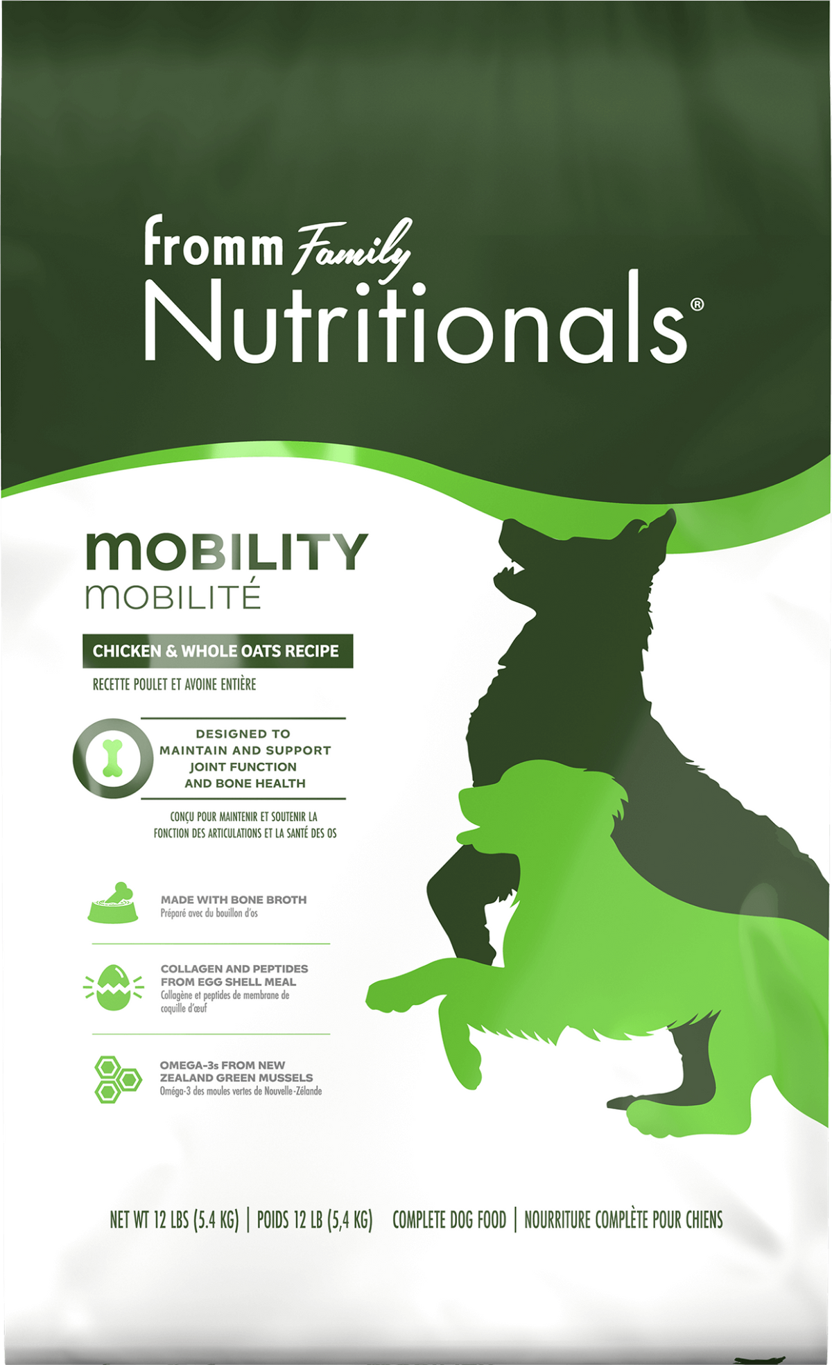 Nutritionals mobilité poulet et avoine entière - nourriture sèche pour chien
