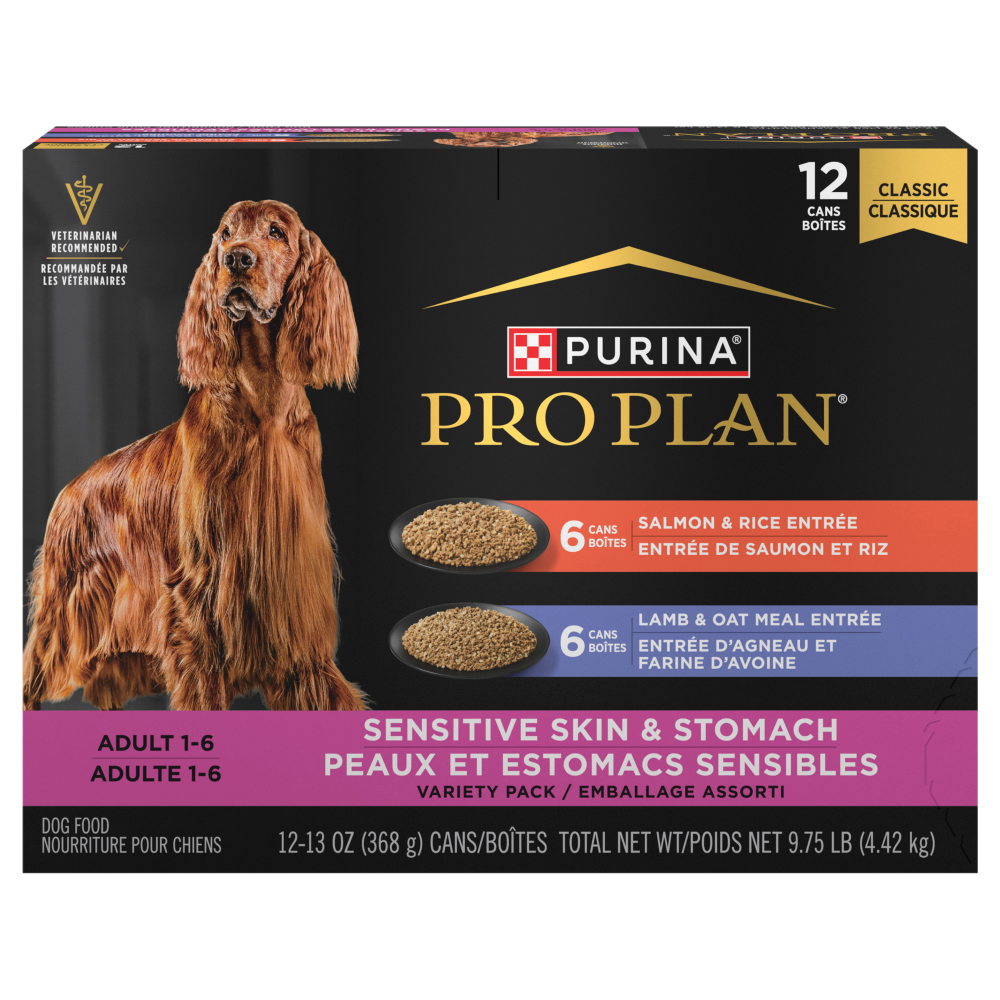 Peau et estomac sensibles variété 368 g (paquet de 12) - nourriture humide pour chien