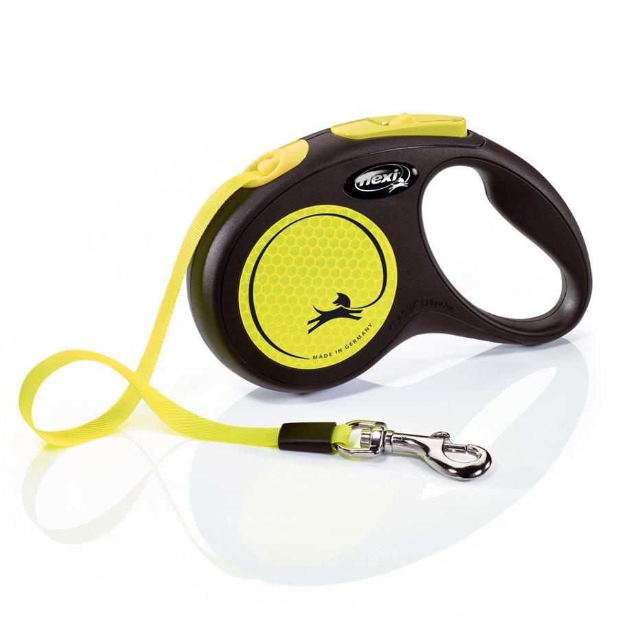 Laisse rétractable Neon ruban - laisse pour chien