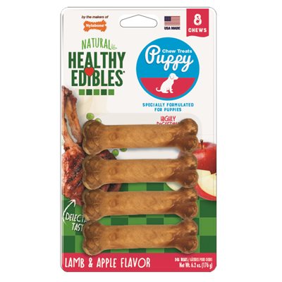 Healthy Edibles pour chiot agneau et pommes - gâterie pour chien