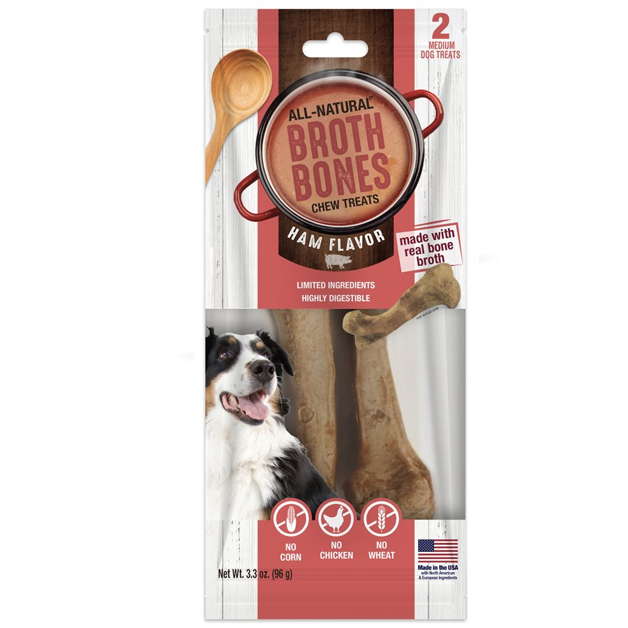 Healthy Edibles bouillon d'os jambon - gâterie pour chien
