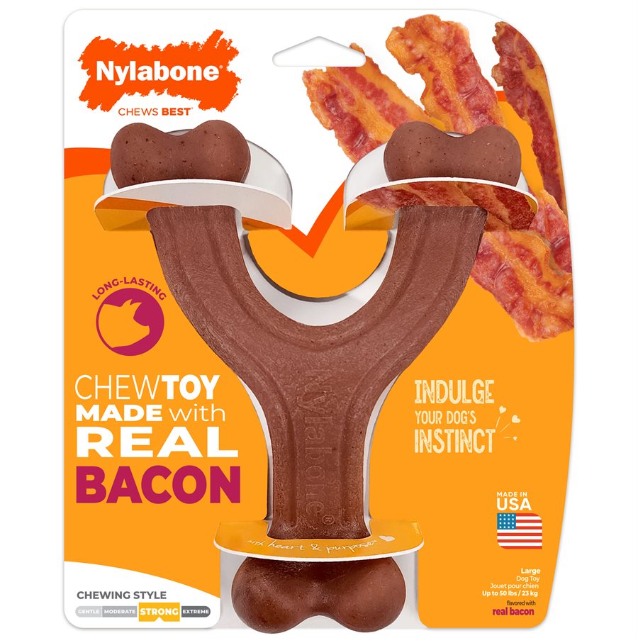 Bréchet Power Chew fait avec du vrai bacon - os à mâcher pour chien