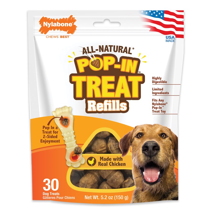 Gâteries de remplissage pour jouets à poches saveur de poulet paquet de 30 - gâterie pour chien