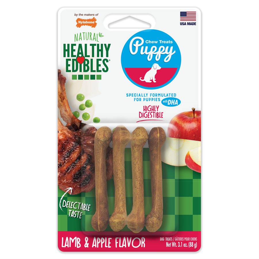Healthy Edibles pour chiot agneau et pommes - gâterie pour chien