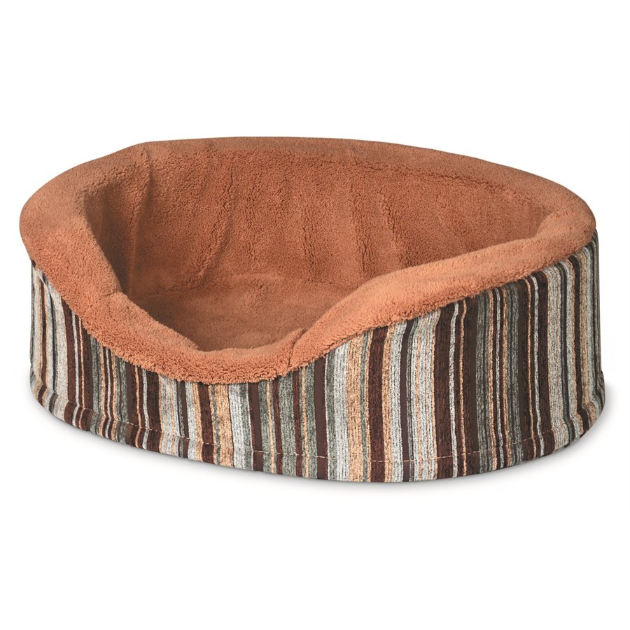 Lit ovale de luxe antimicrobien 46 cm pour chien et chat