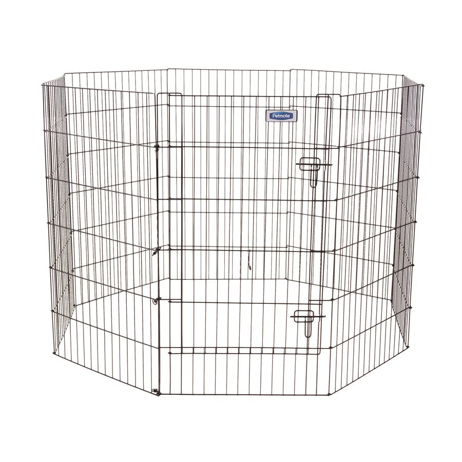 Enclos d'exercice avec porte 8 sections - enclos pour chien