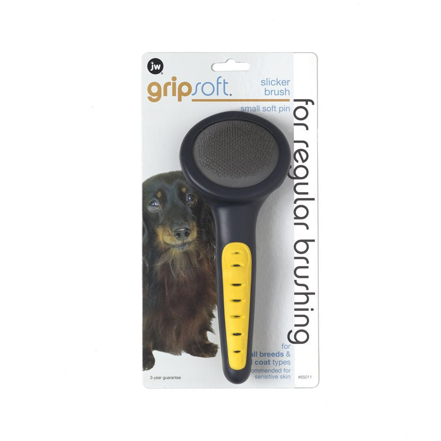 Brosse slicker GripSoft à pointes douces - toilettage pour chien