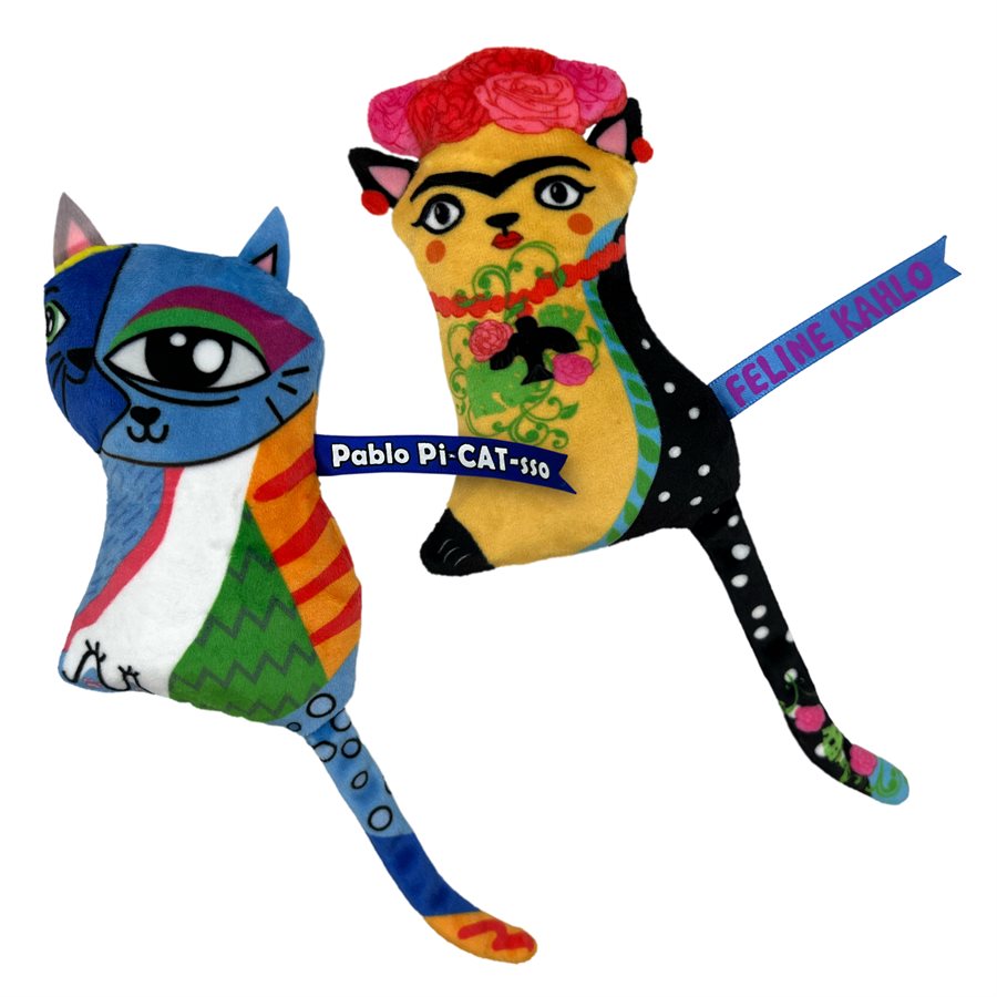 Artz Kahlo et Picasso paquet de 2 - jouet pour chat