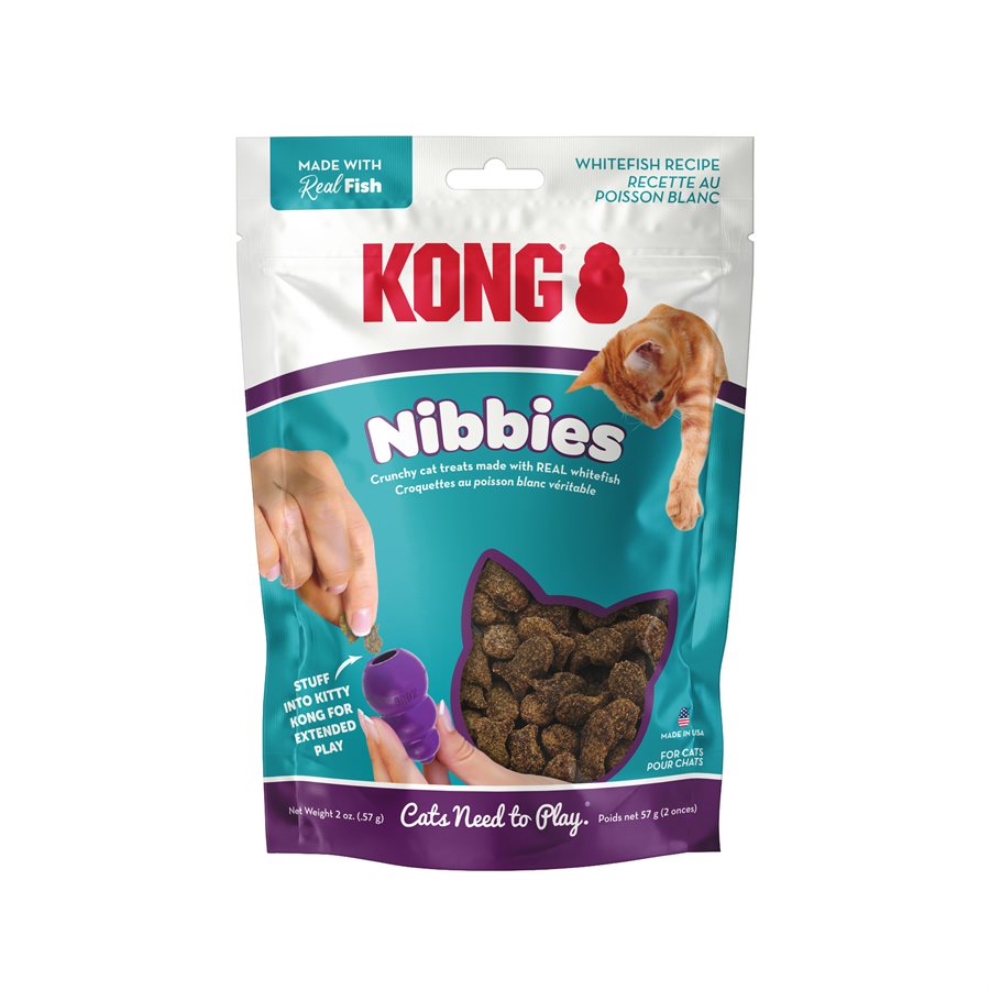 Nibbies gâteries au poisson blanc 57 g - gâterie pour chat