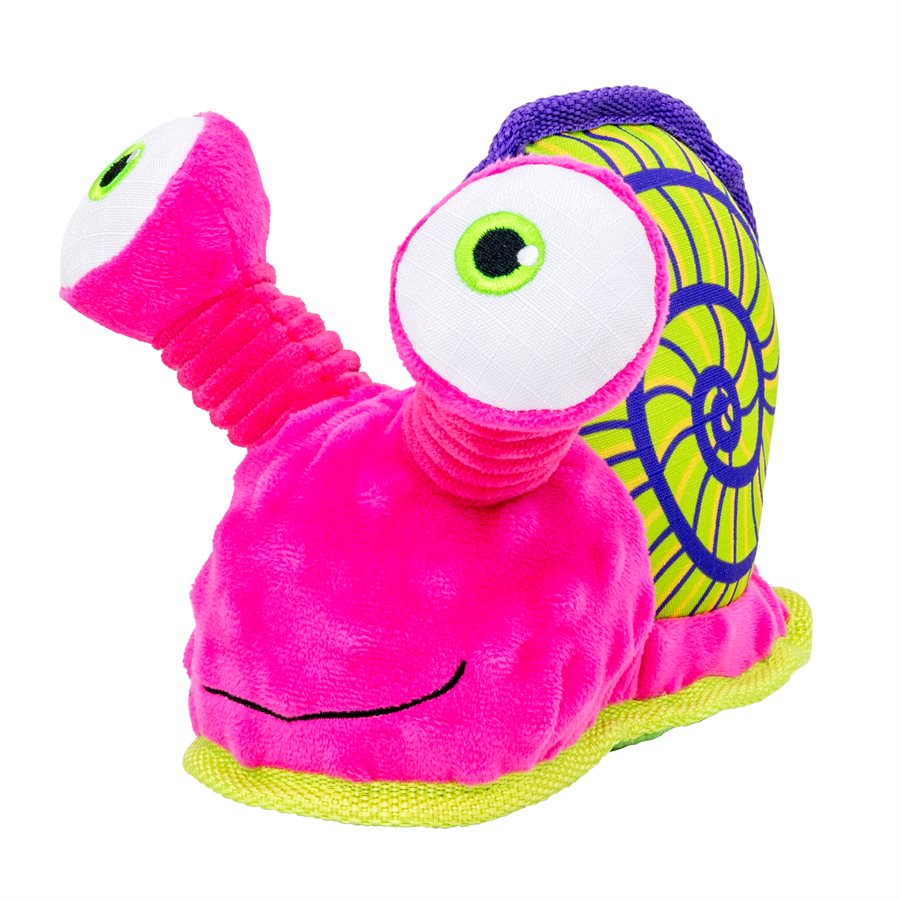 Jouet Tropics Rattlez escargot moyen et grand pour chien