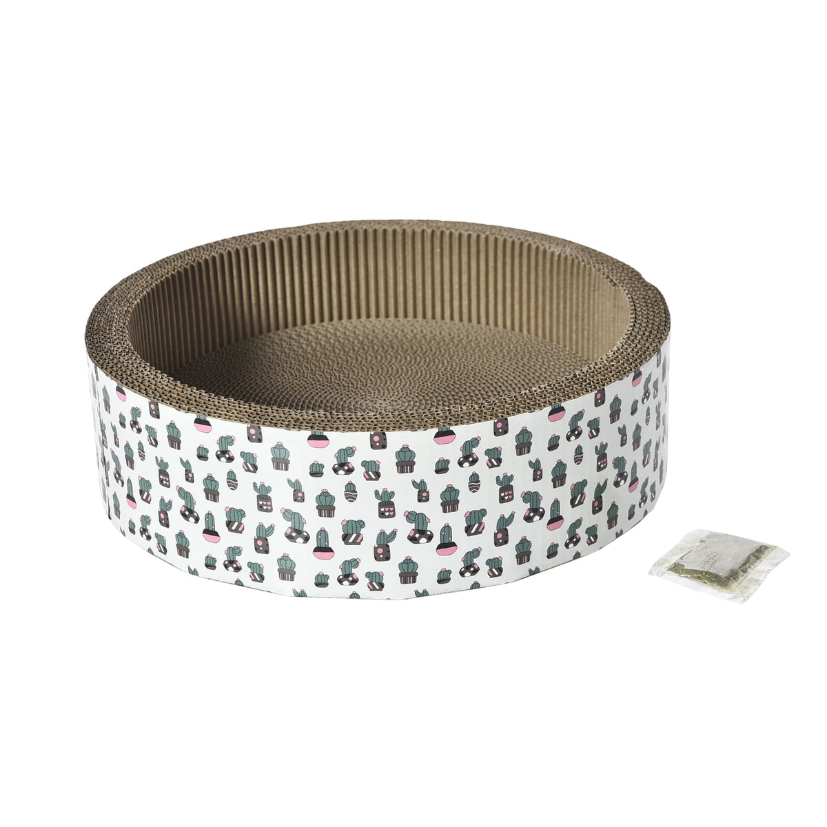 Carton avec herbe à chat Bud'z - boîte à gratter pour chat