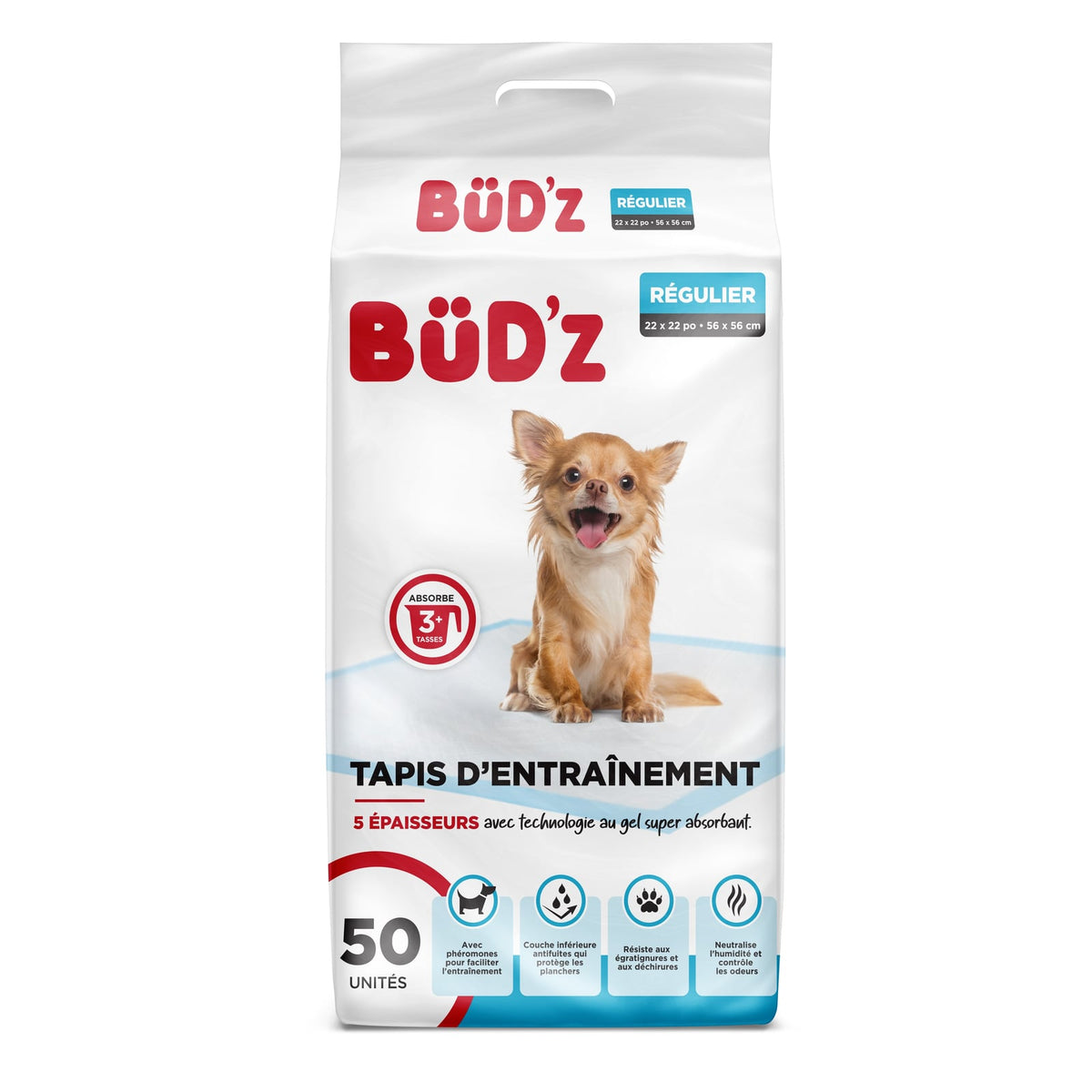Tapis d'entraînement absorbant pour chien - Bud'z