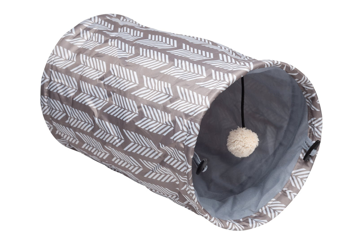 Mini tunnel pour chat gris 24 x 39 cm