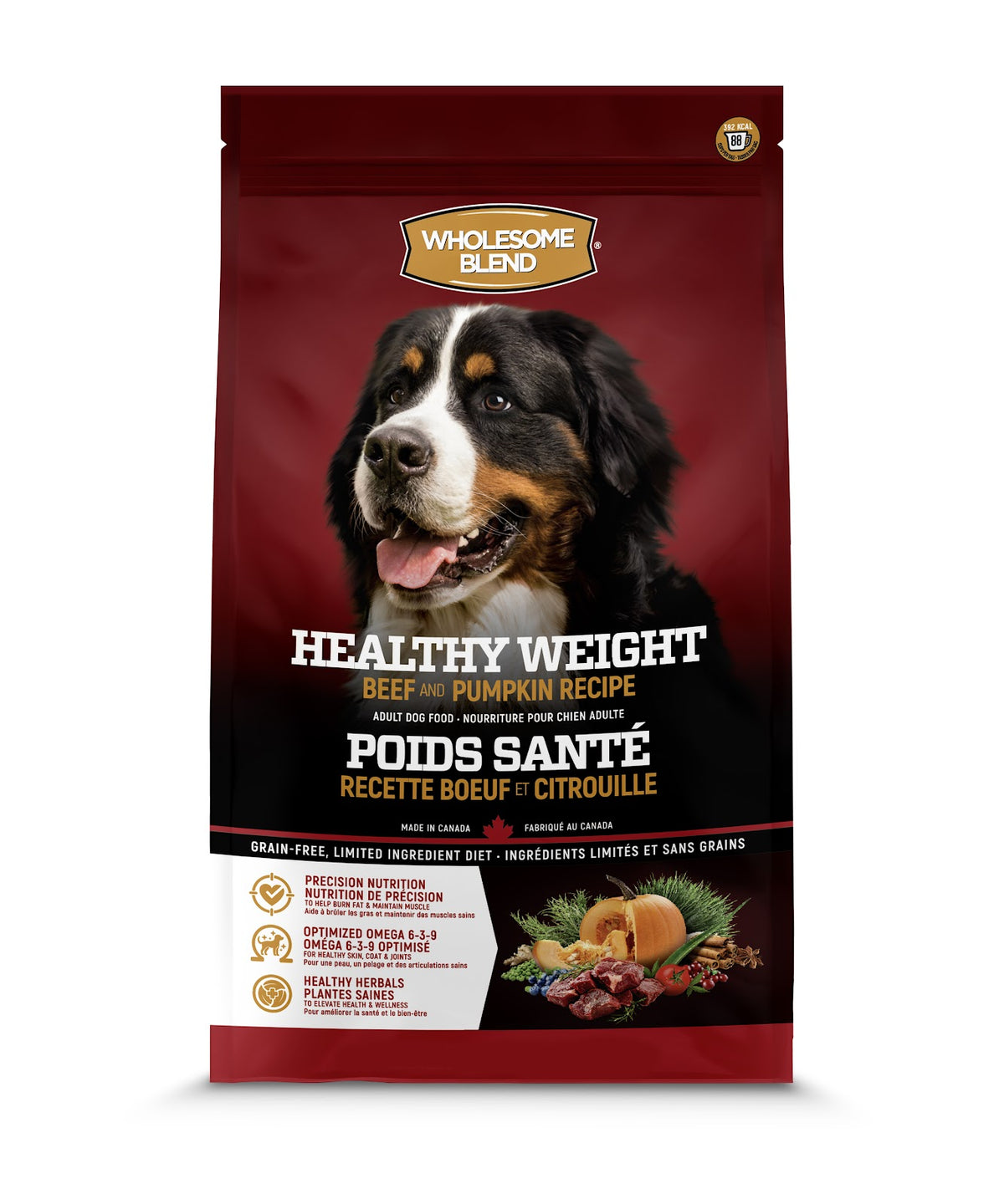 Nourriture sèche pour chien Wholesome Blend sans grains
