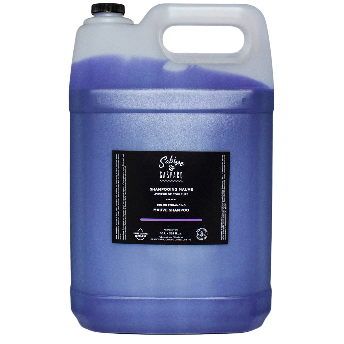 Shampooing de toilettage mauve aviveur de couleurs pour chien - Sabine & Gaspard