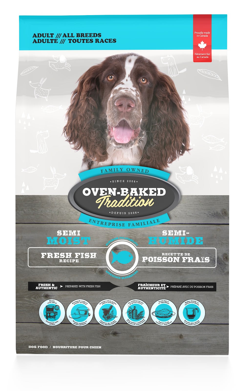 Nourriture semi-humide pour chien