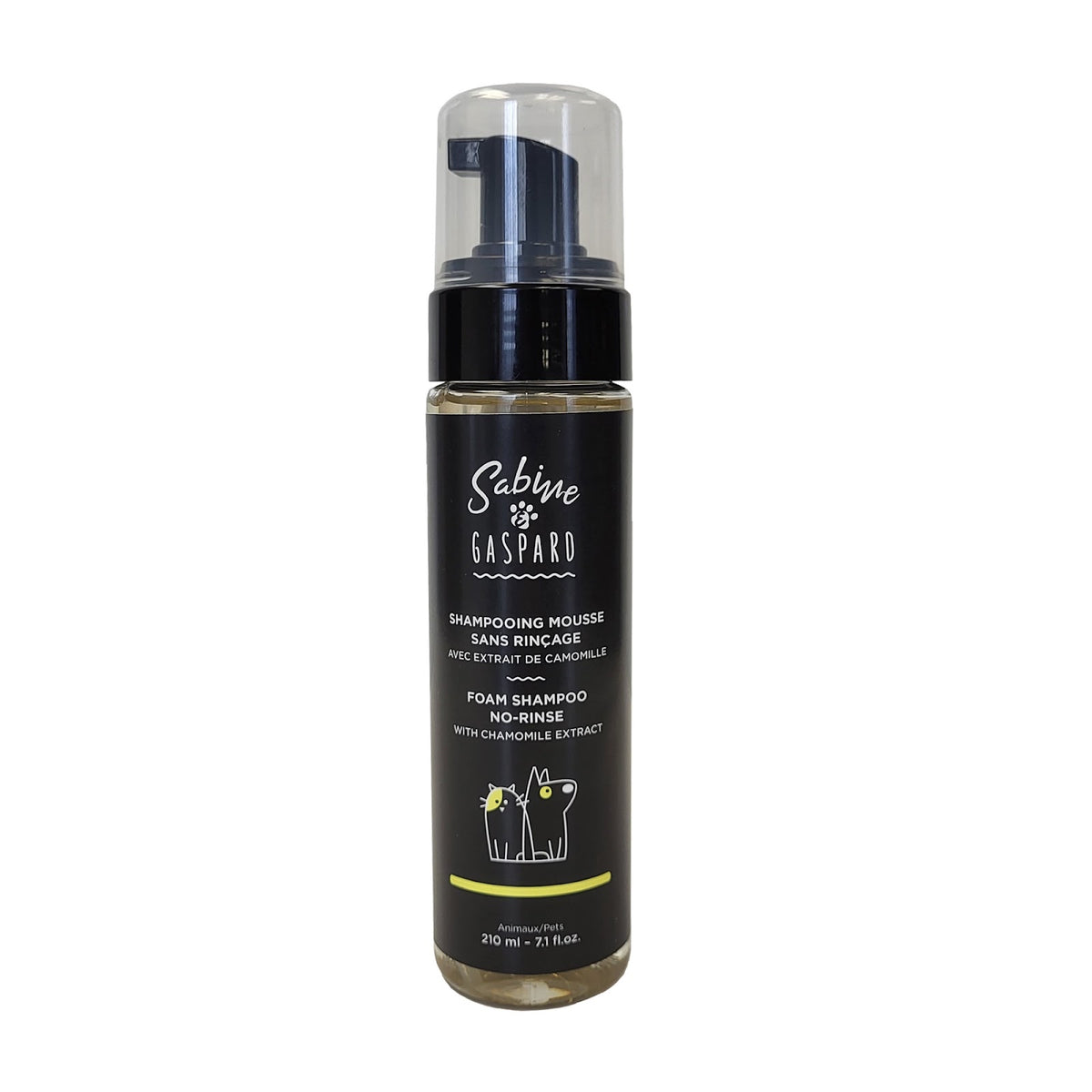 Mousse sans rinçage Sabine & Gaspard - shampooing pour chien