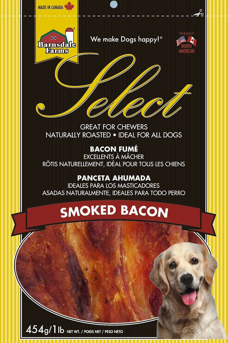 Gâteries au bacon fumé pour chien - Select