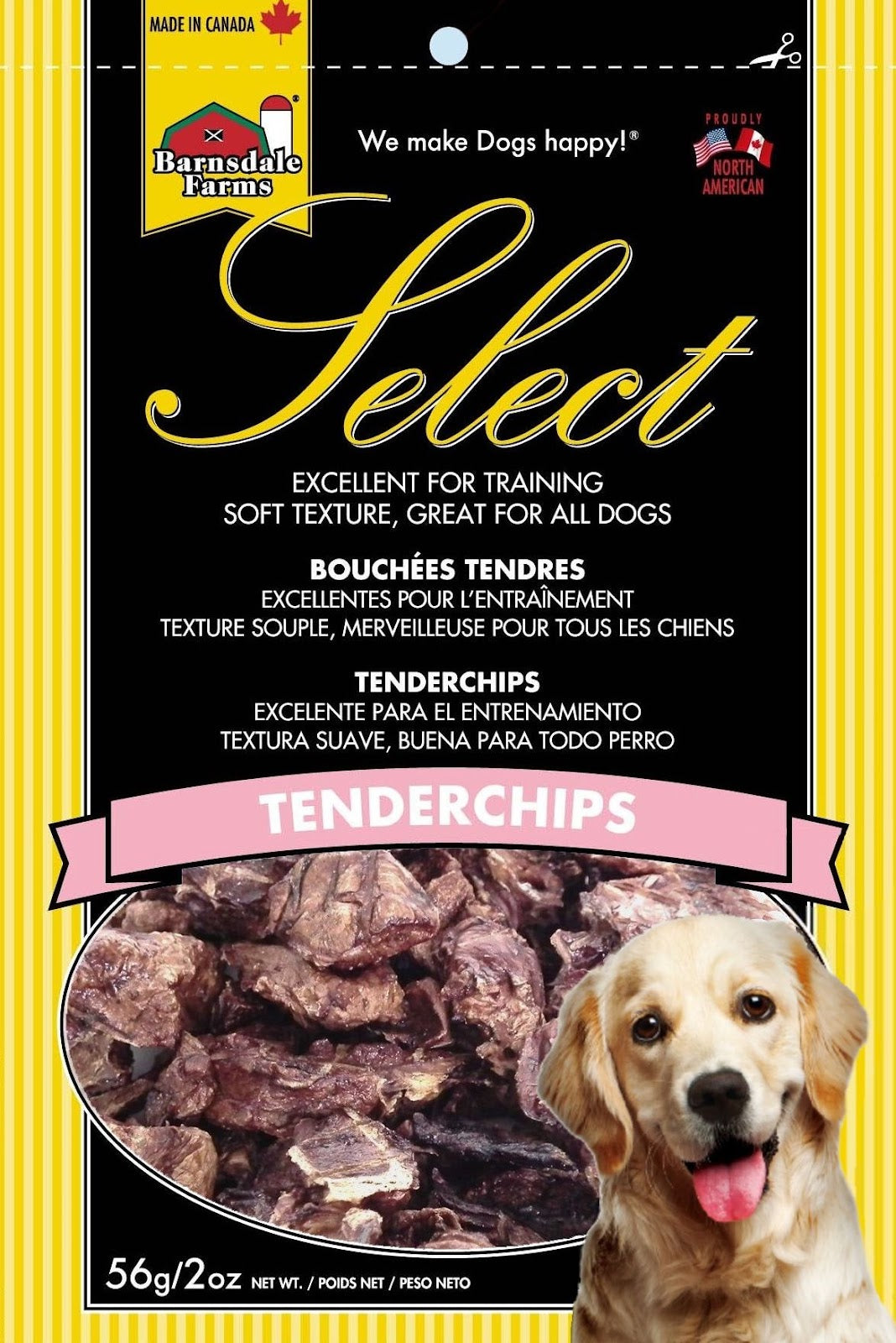 Gâteries bouchées tendres pour chien 2 oz