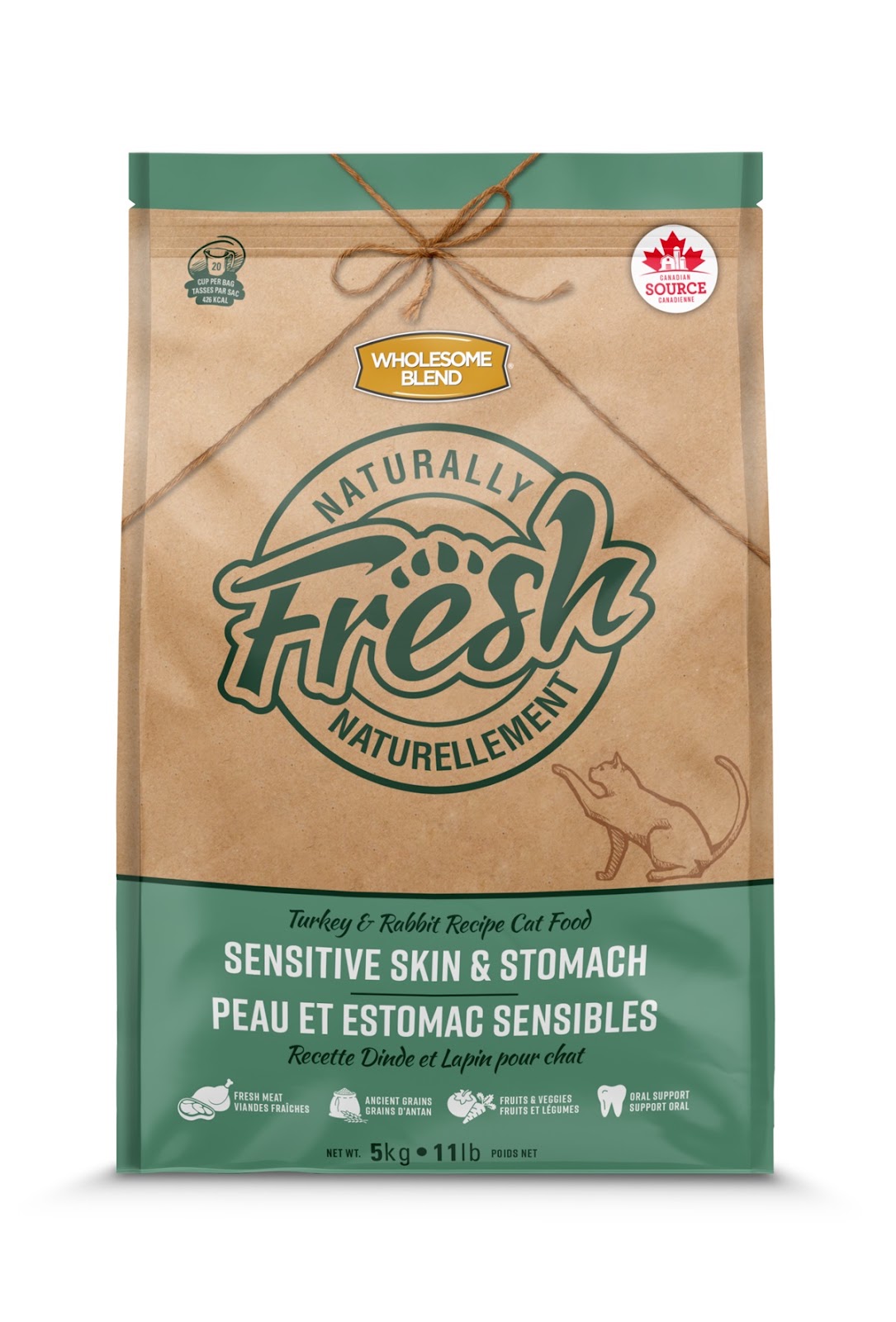 Nourriture sèche pour chat Naturellement Fresh