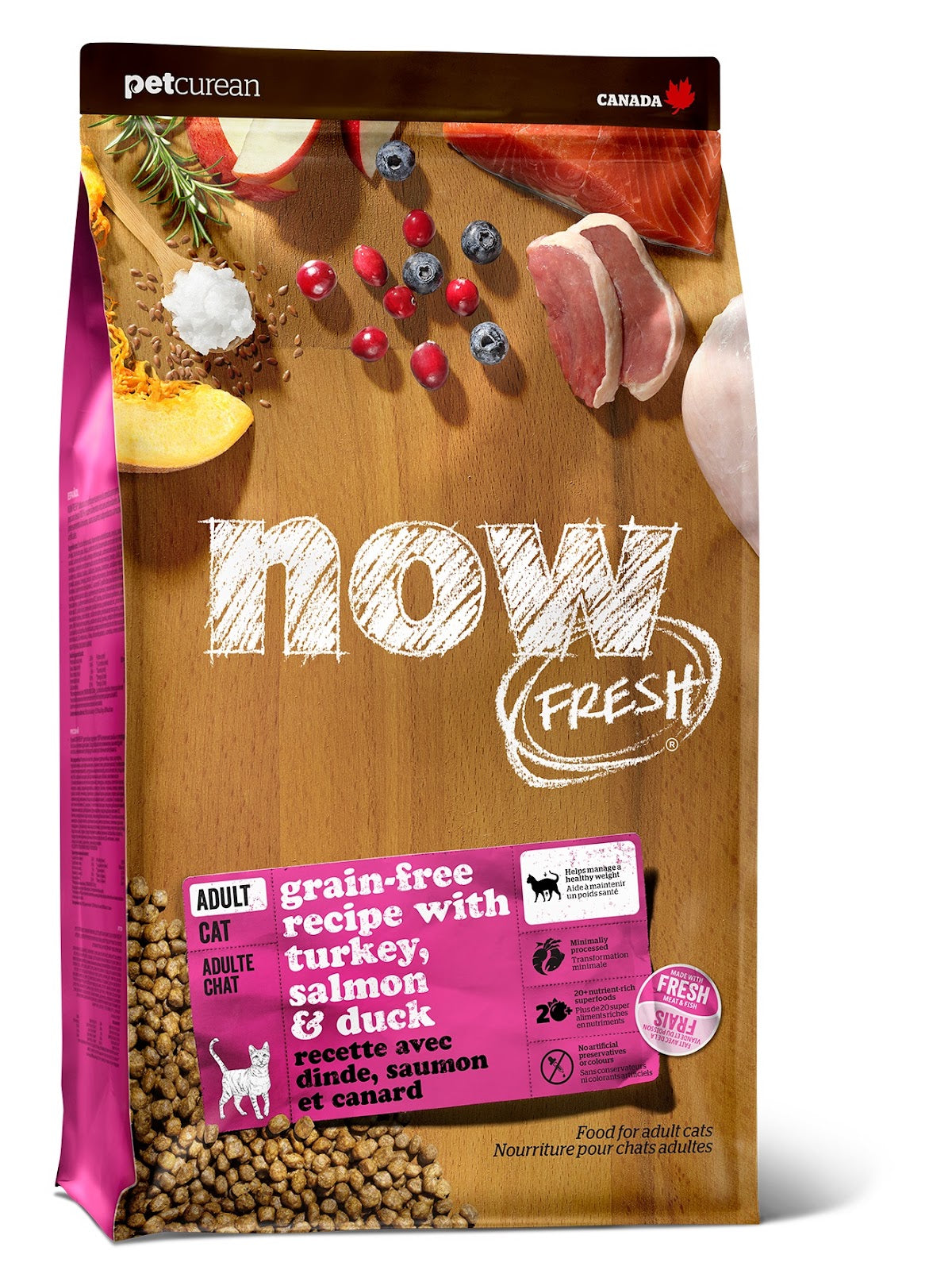 Nourriture sèche Now Fresh sans grains pour chat