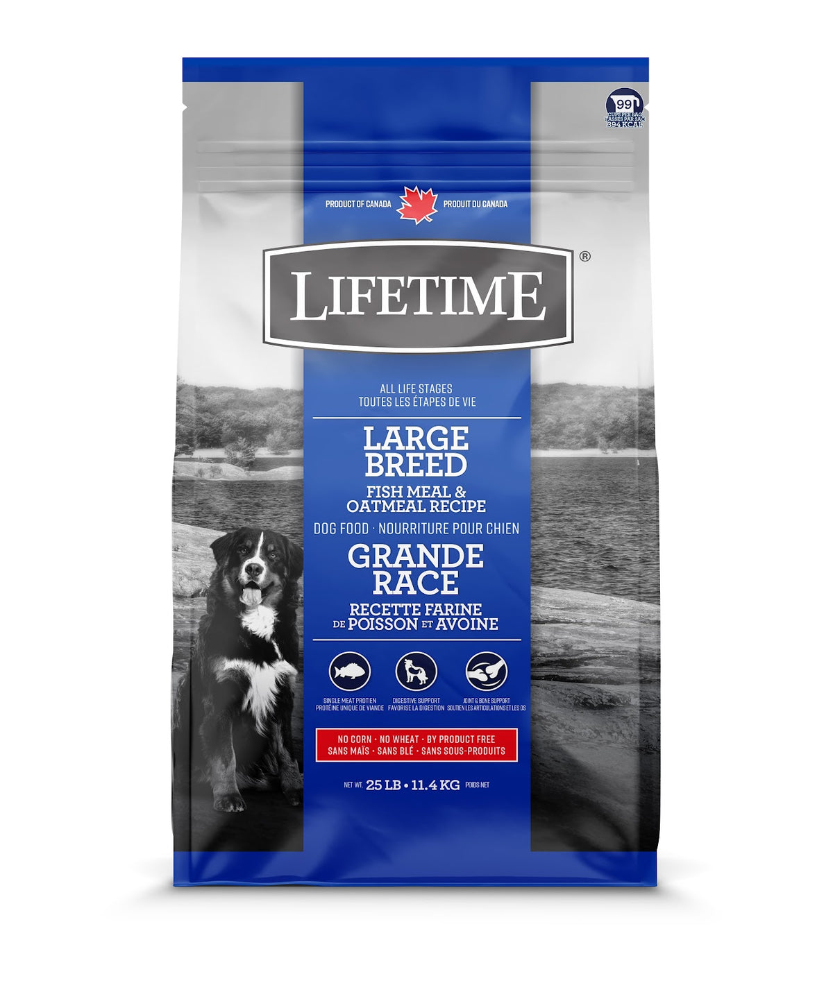 Nourriture sèche Lifetime pour chien de grande race