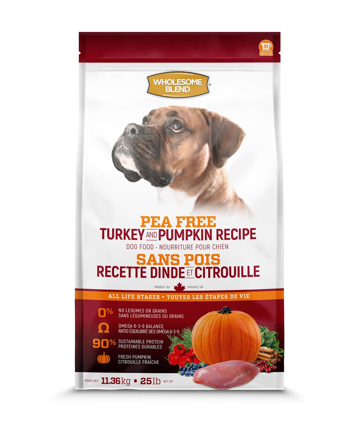 Nourriture sèche pour chien Wholesome Blend sans pois