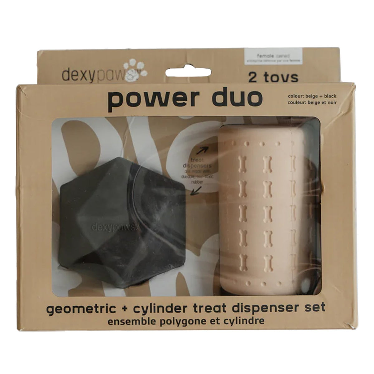 Duo de jouets à mâcher ultra robustes pour chien