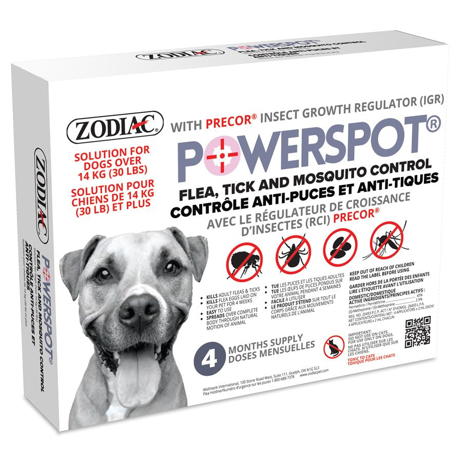 PowerSpot traitement anti-puces et tiques - anti-puces pour chien