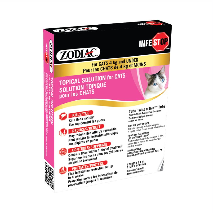 Infestop solution topique anti-puces - anti-puces pour chat