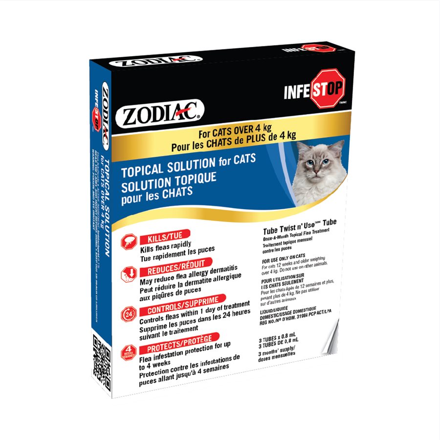 Infestop solution topique anti-puces - anti-puces pour chat