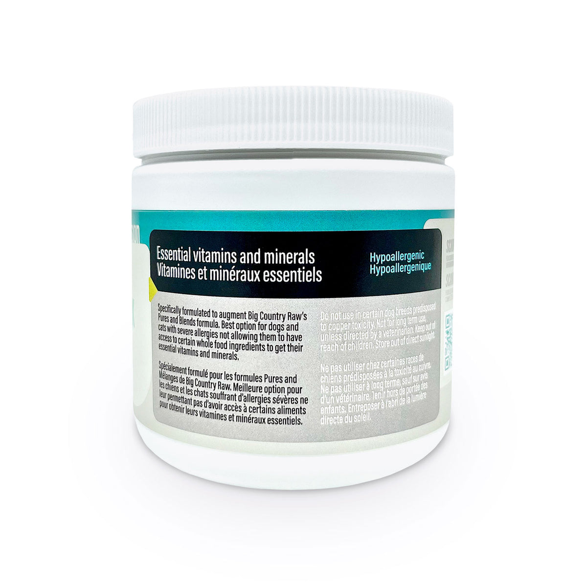 FortifyRx vitamines et minéraux hypoallergène 150 g - supplément en poudre pour chien et chat