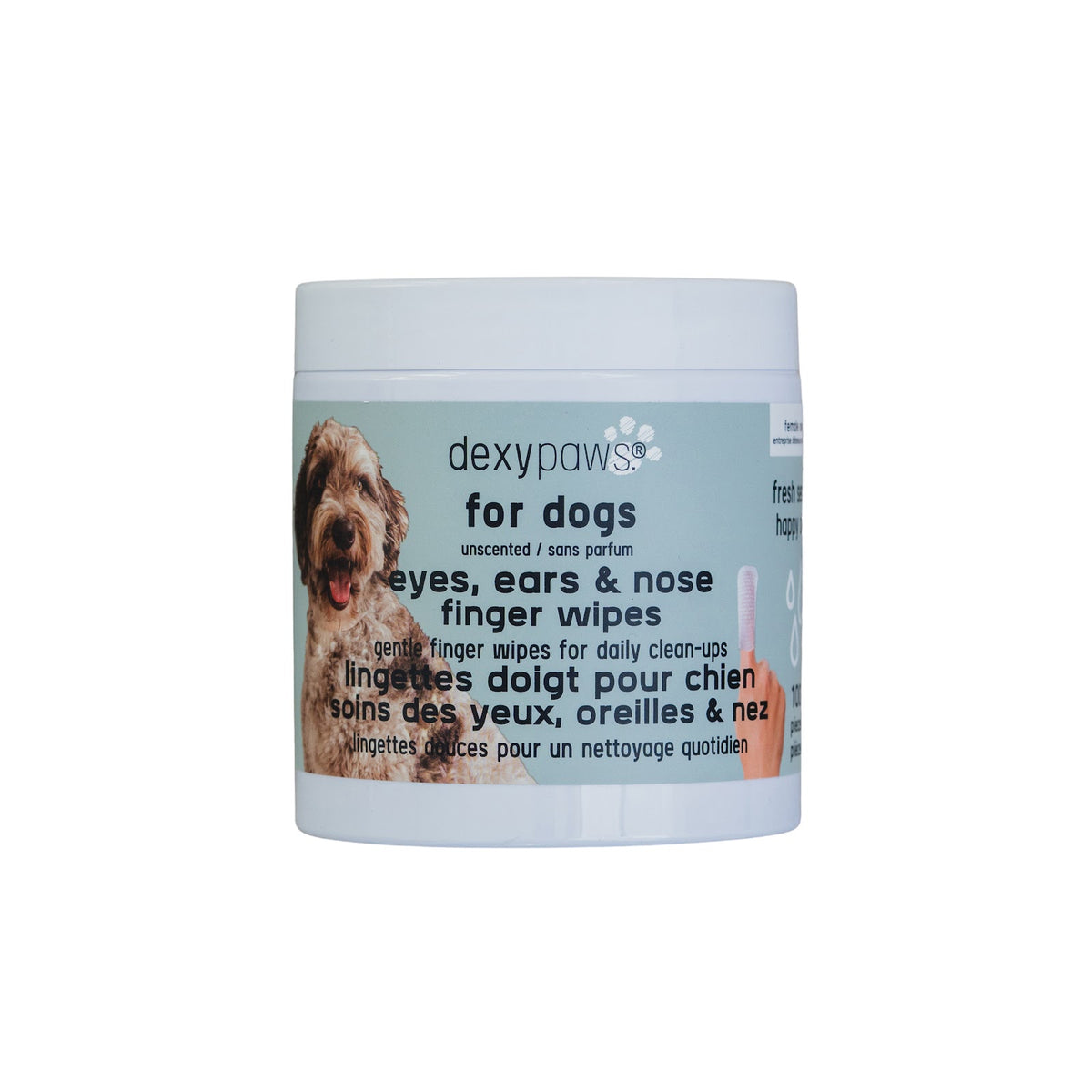 Lingettes doigt pour chien