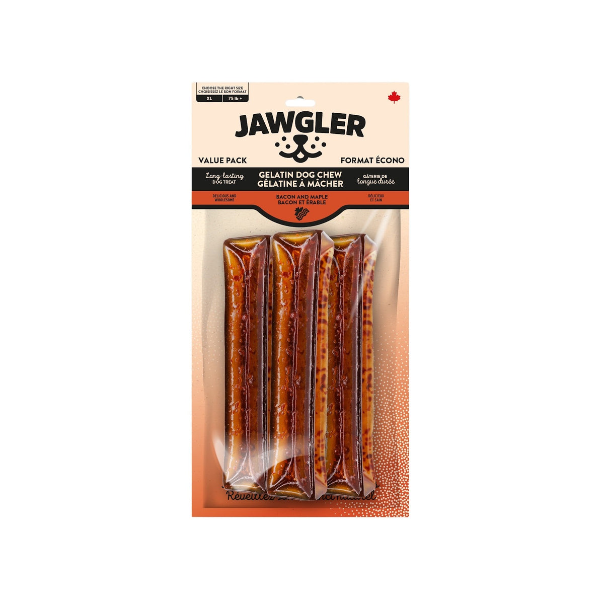 Bâtons de gélatine à mâcher Jawgler en paquet de 3
