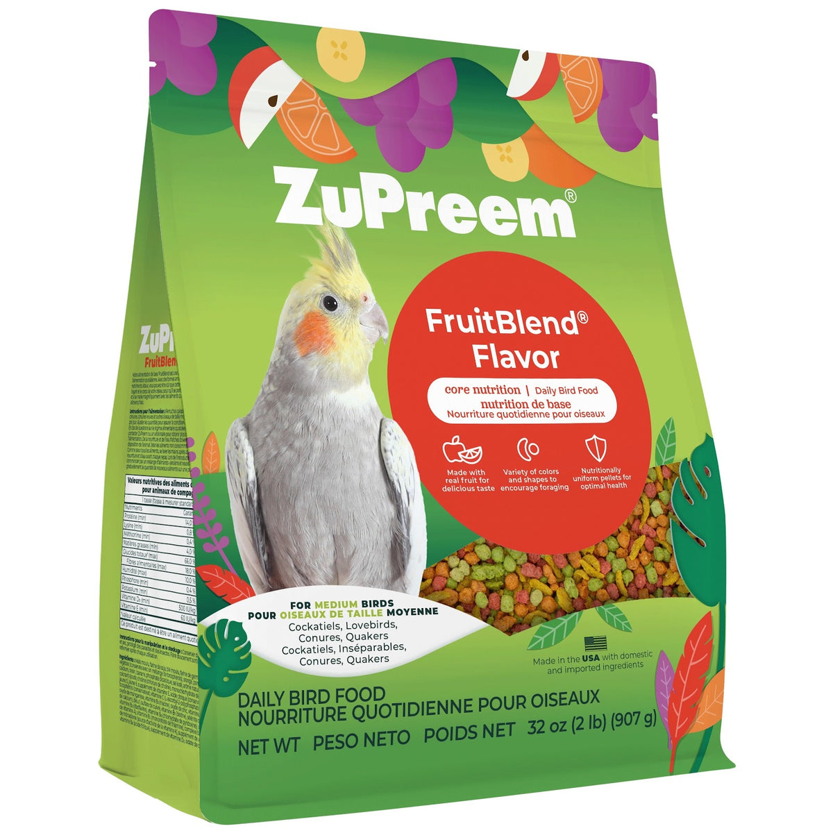 Nourriture FruitBlend pour oiseaux
