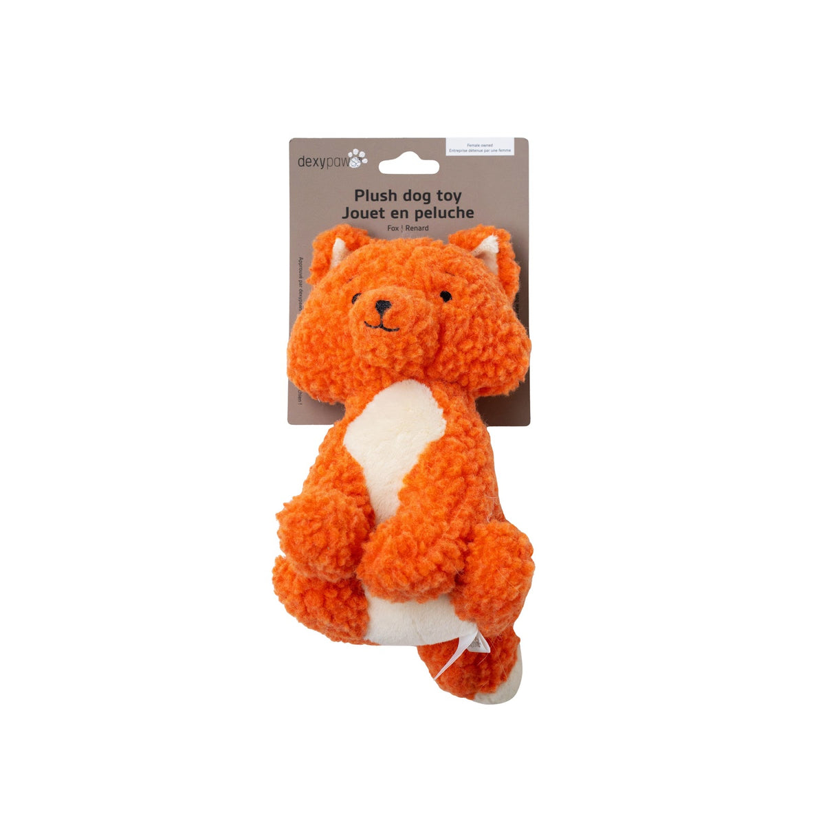 Peluche renard 8 po pour chien