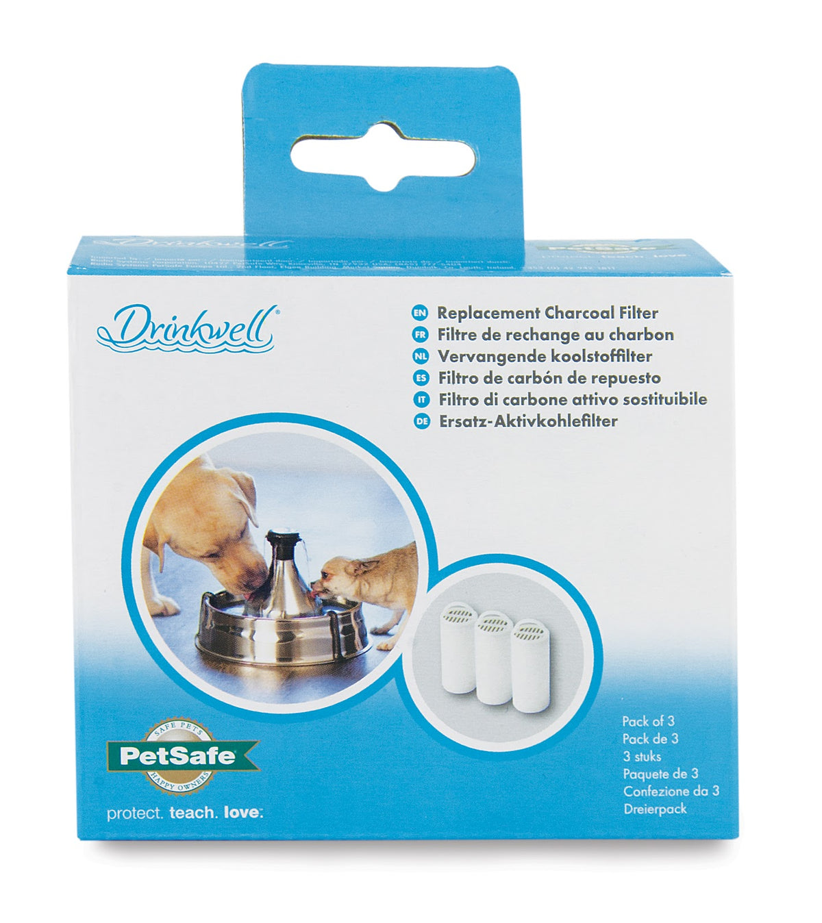 Filtres au charbon pour fontaine Drinkwell 360 (paquet de 3)