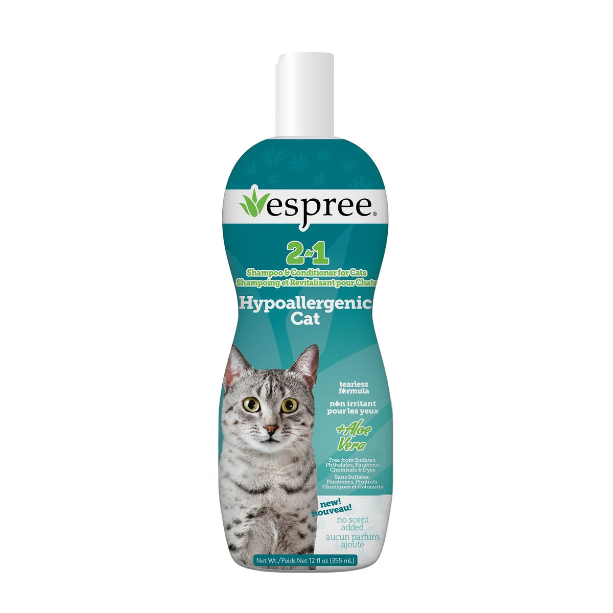 2 en 1 Espree - shampooing et revitalisant pour chat