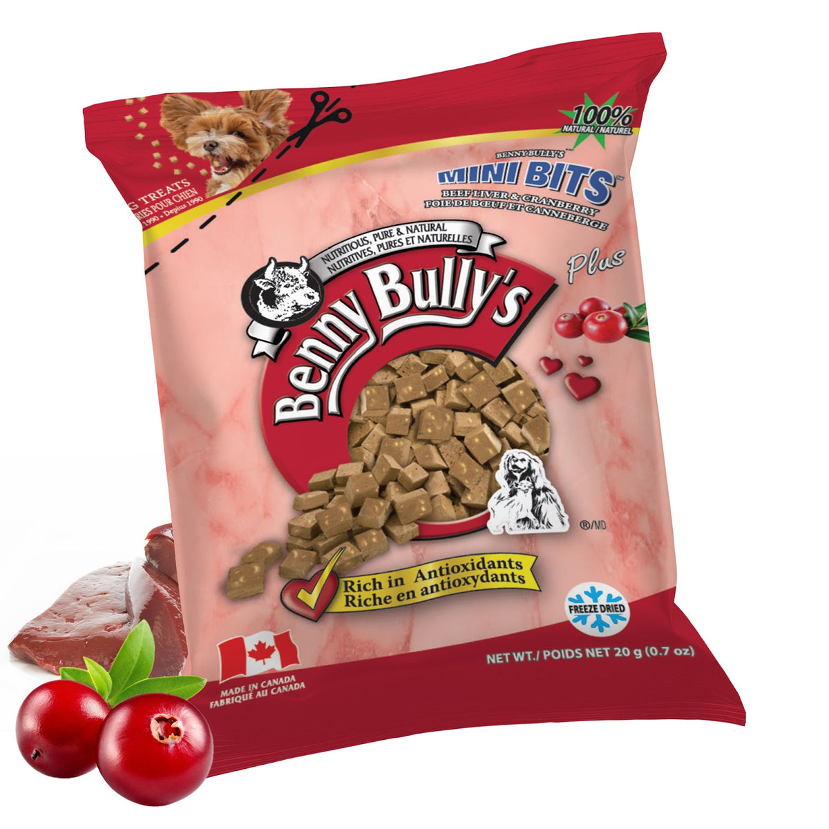 Mini sac de mini bouchées Benny Bully's - gâteries pour chien