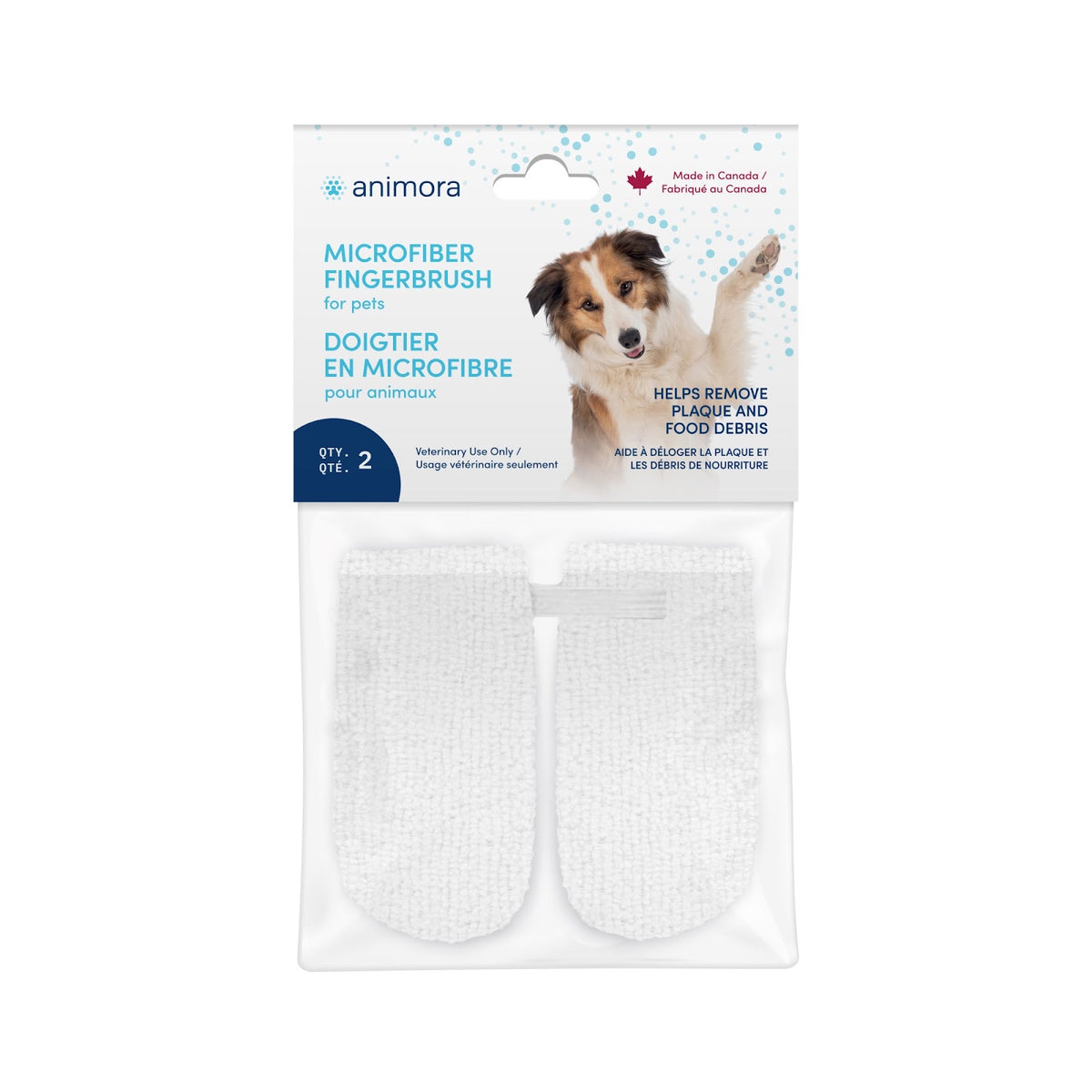 Doigtier dentaire en microfibre (paquet de 2)