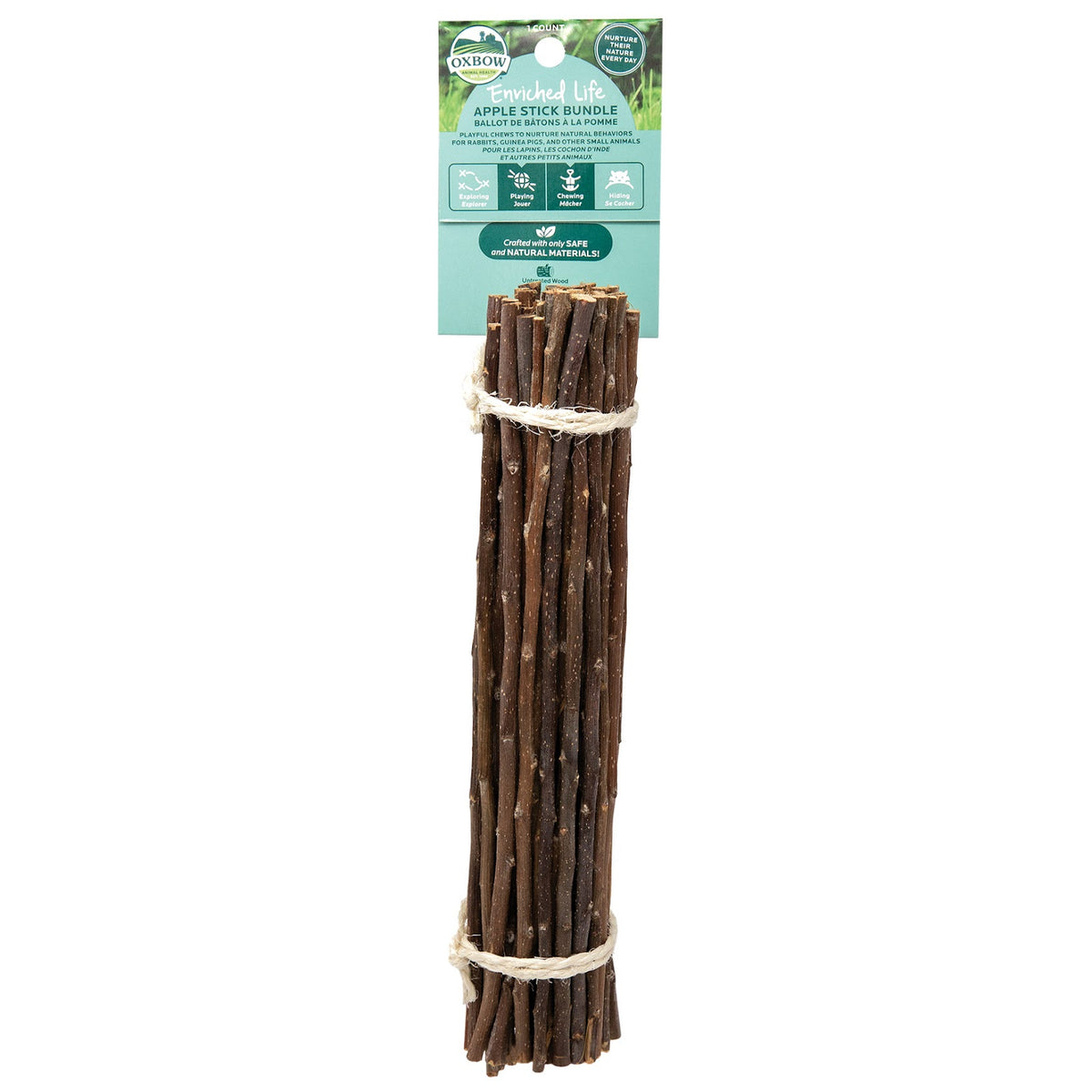 Bâtons de pommier à mâcher pour rongeur Enriched Life