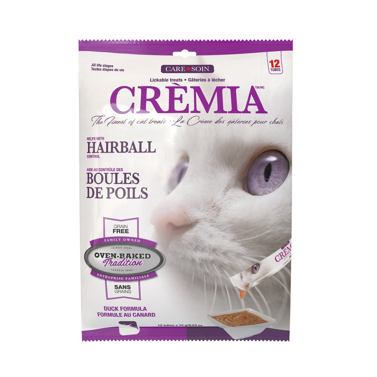 Gâteries à lécher Crèmia sans grains pour chat