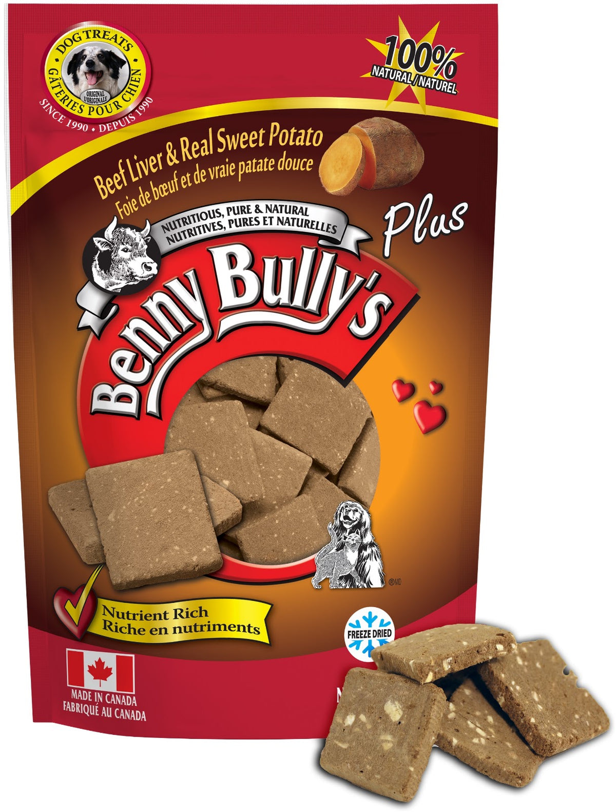 Foie de bœuf Plus Benny Bully's - gâteries pour chien