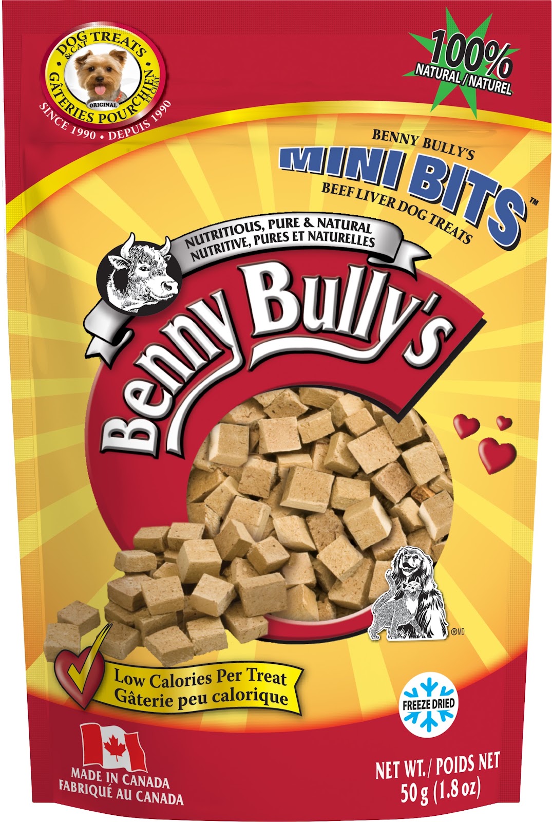 Gâteries en mini bouchées pour chien