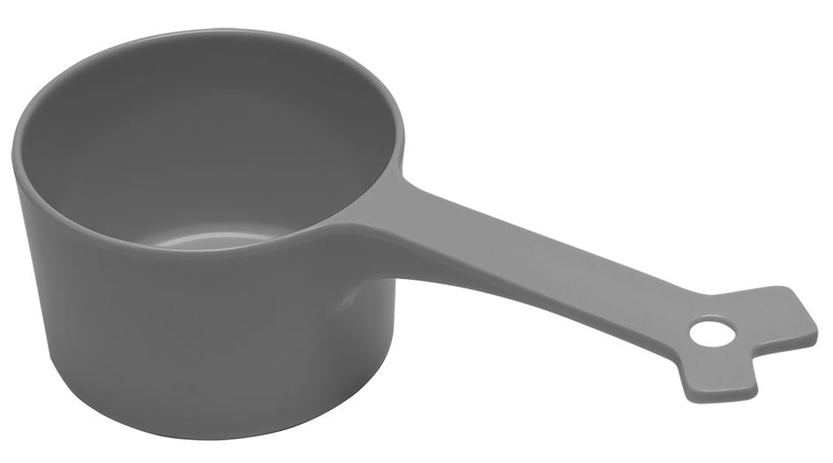 Pelle à nourriture en mélamine, 1 tasse, grise