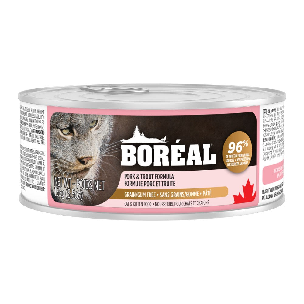 Porc et truite - nourriture humide pour chat Boréal