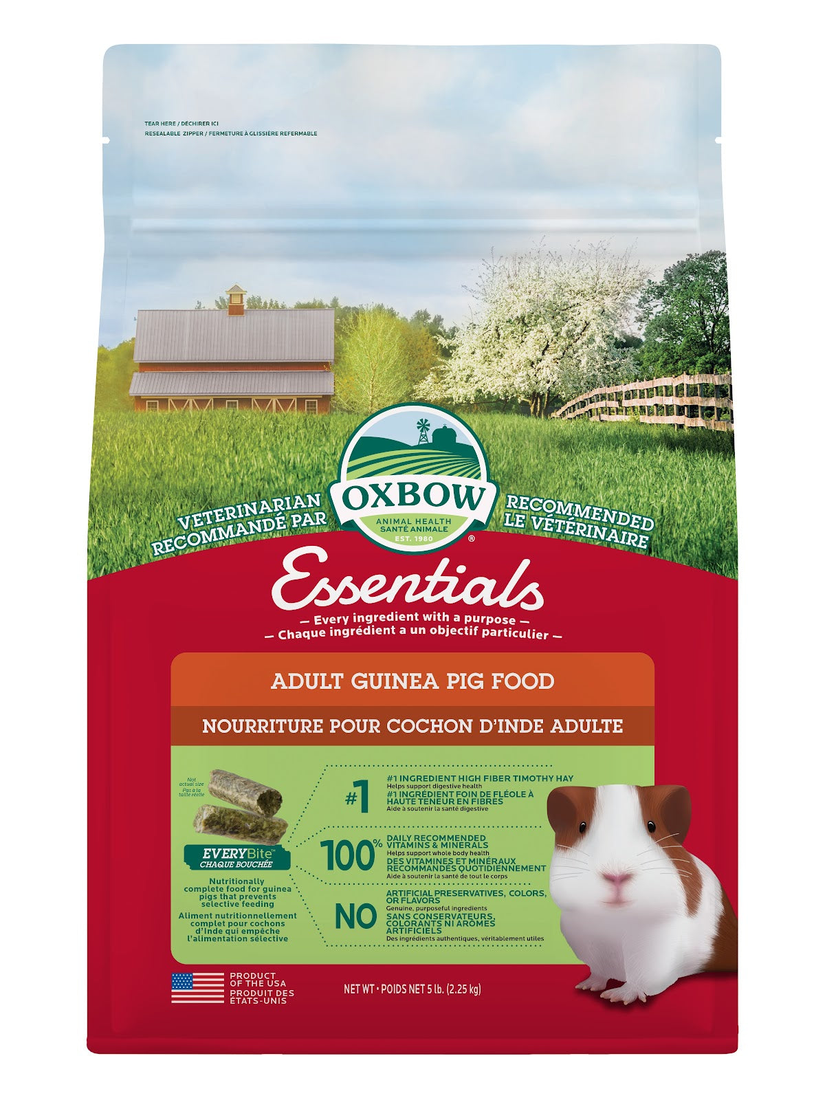 Nourriture Essentials pour cochon d'Inde adulte